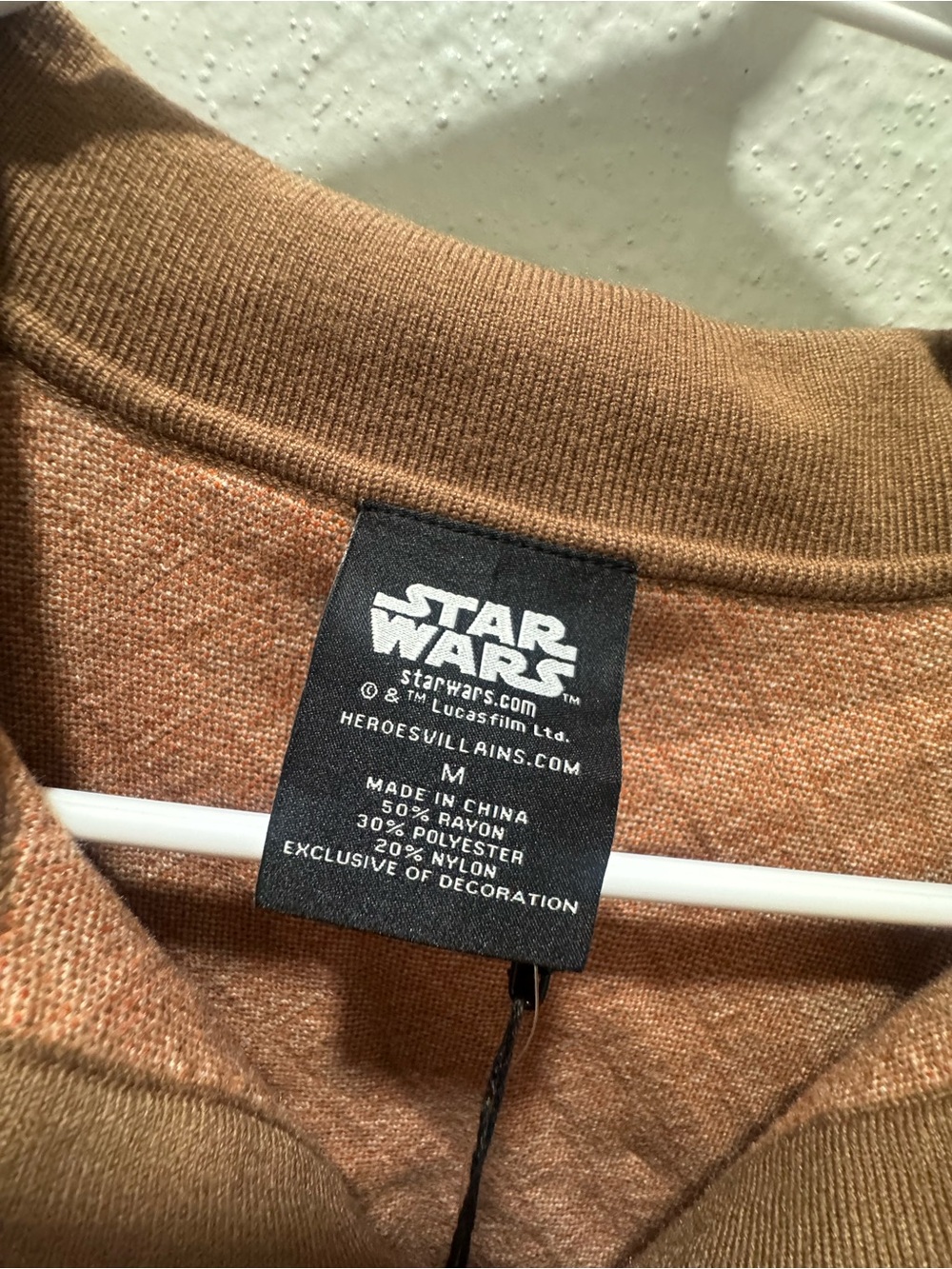Star Wars Orange and Brown Retro Knit Polo - Picture 2 of 3